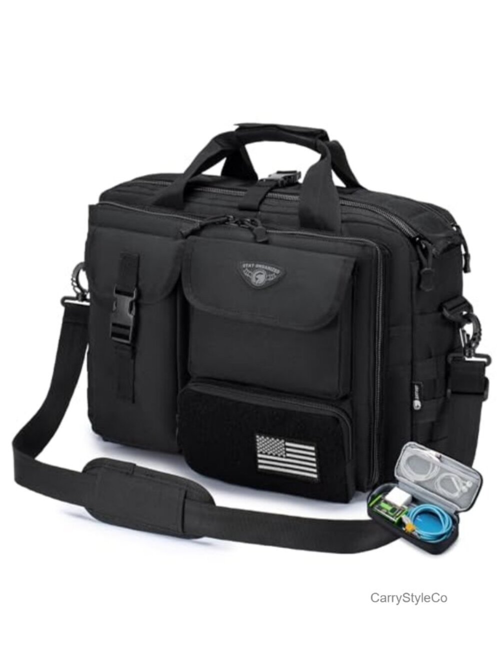Tactical Laptop Messenger Bag for Men 17.3 Inch